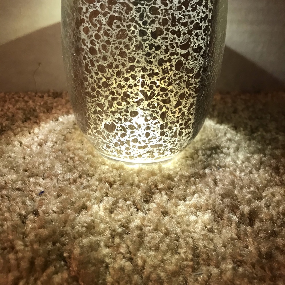 Glass candle holder